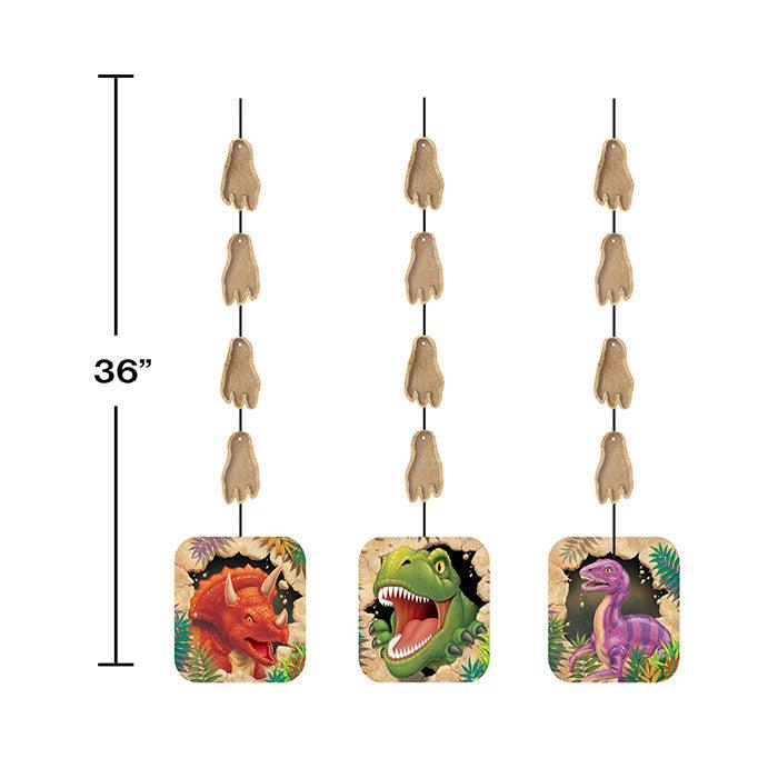 Dinosaur Hanging Cutouts, 3 ct | Amazing Pinatas 