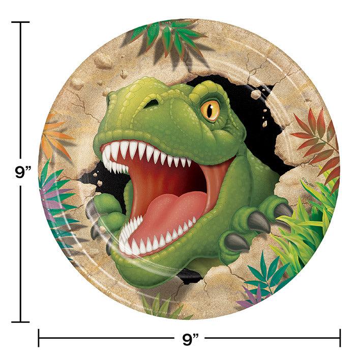 Dinosaur Paper Plates, 8 ct | Amazing Pinatas 