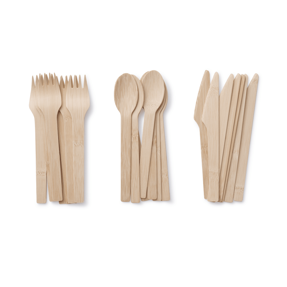 
                  
                    Disposable Bamboo Cutlery Set, 24-piece | Amazing Pinatas 
                  
                