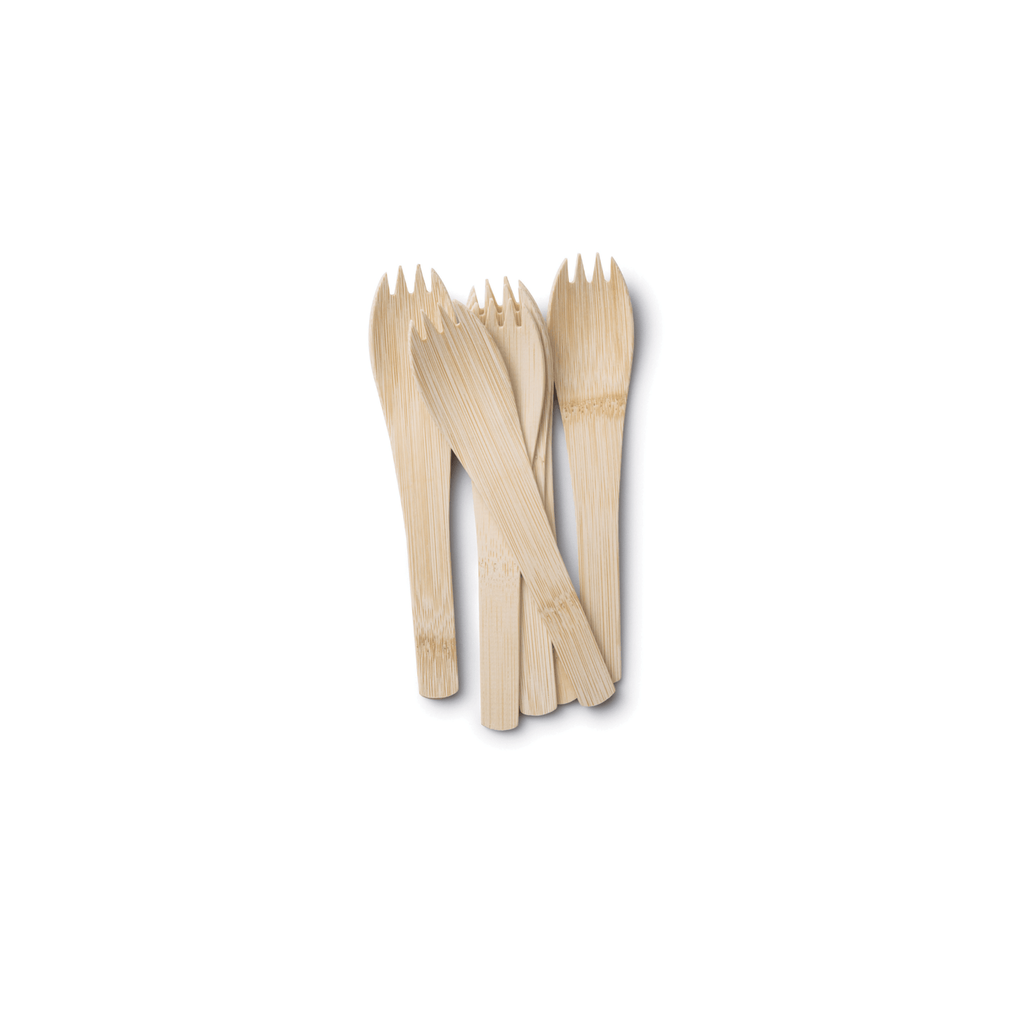 Disposable Bamboo Spork with Handle, Bulk Case of 250 | Amazing Pinatas 