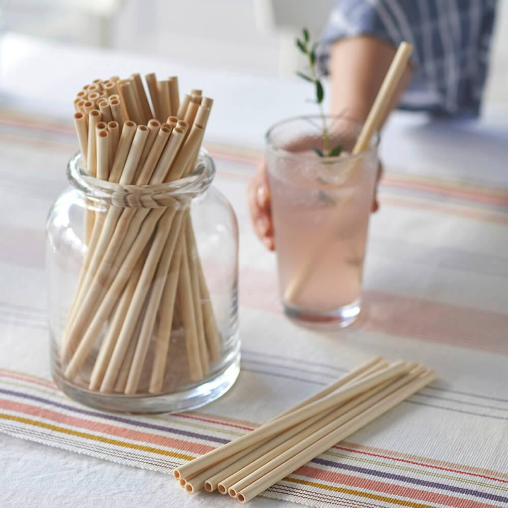 Disposable Bamboo Straws, Bulk Case | Amazing Pinatas 