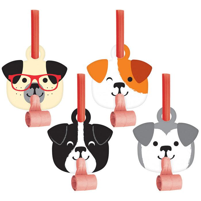 Dog Party Blowouts W/ Med, 8 ct | Amazing Pinatas 