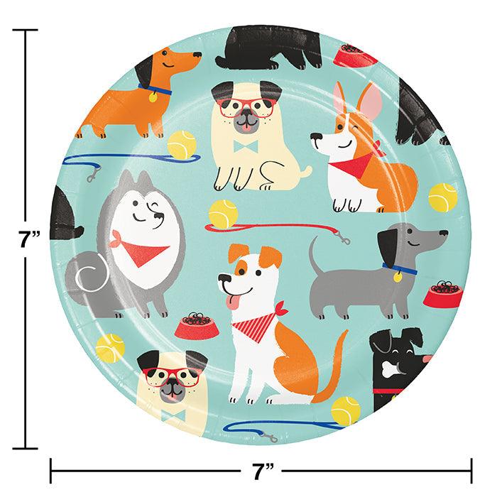 Dog Party Dessert Plates, 8 ct | Amazing Pinatas 