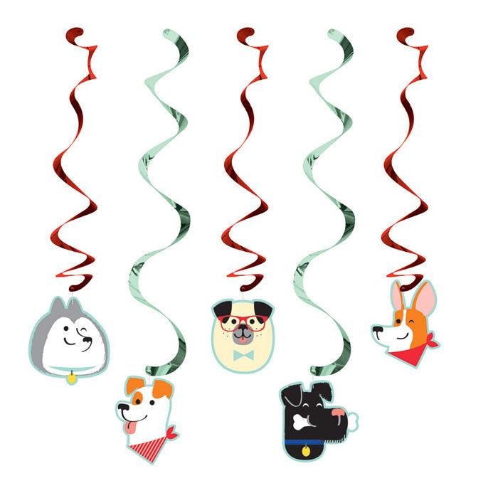 Dog Party Dizzy Danglers, 5 ct | Amazing Pinatas 