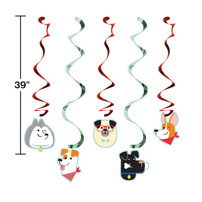 Dog Party Dizzy Danglers, 5 ct | Amazing Pinatas 