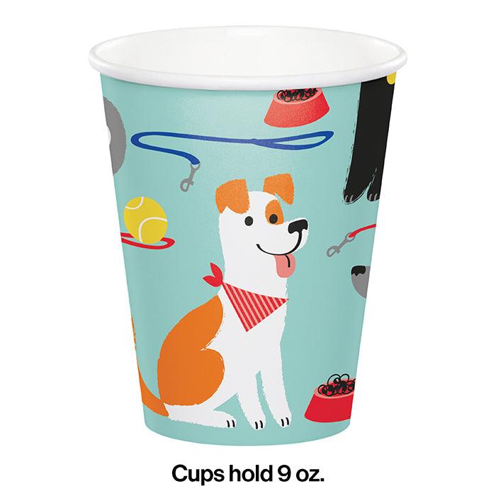 Dog Party Hot/Cold Paper Cups 9 Oz., 8 ct | Amazing Pinatas 