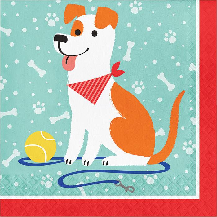 Dog Party Napkins, 16 ct | Amazing Pinatas 