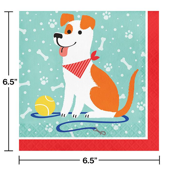 Dog Party Napkins, 16 ct | Amazing Pinatas 