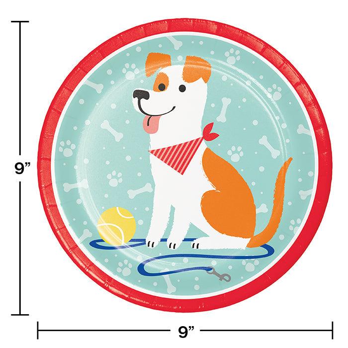 Dog Party Paper Plates, 8 ct | Amazing Pinatas 