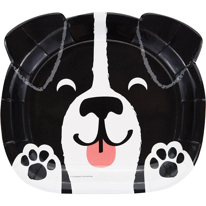 Dog Party Shaped Plate 9" Assorted Dogs, 8 ct | Amazing Pinatas 