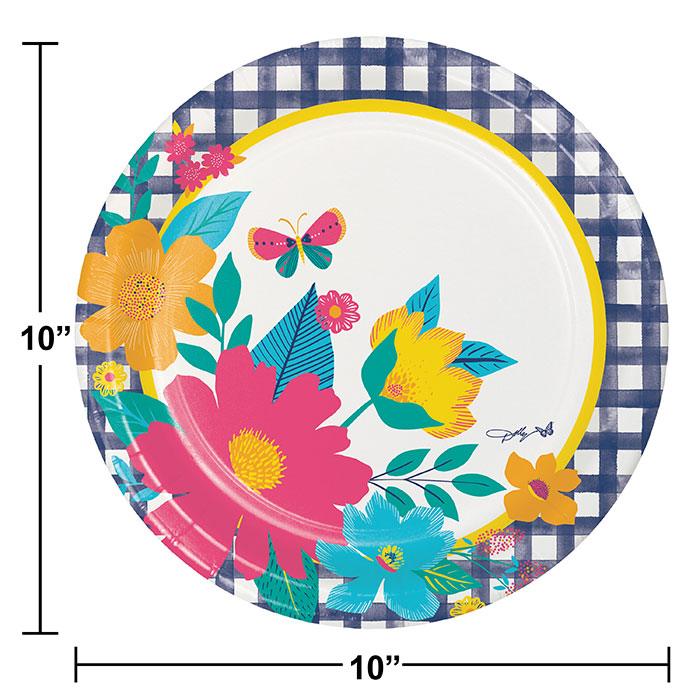 Dolly Parton Blossoming Beauty Paper 10" Banquet Plates (8/Pkg) | Amazing Pinatas 