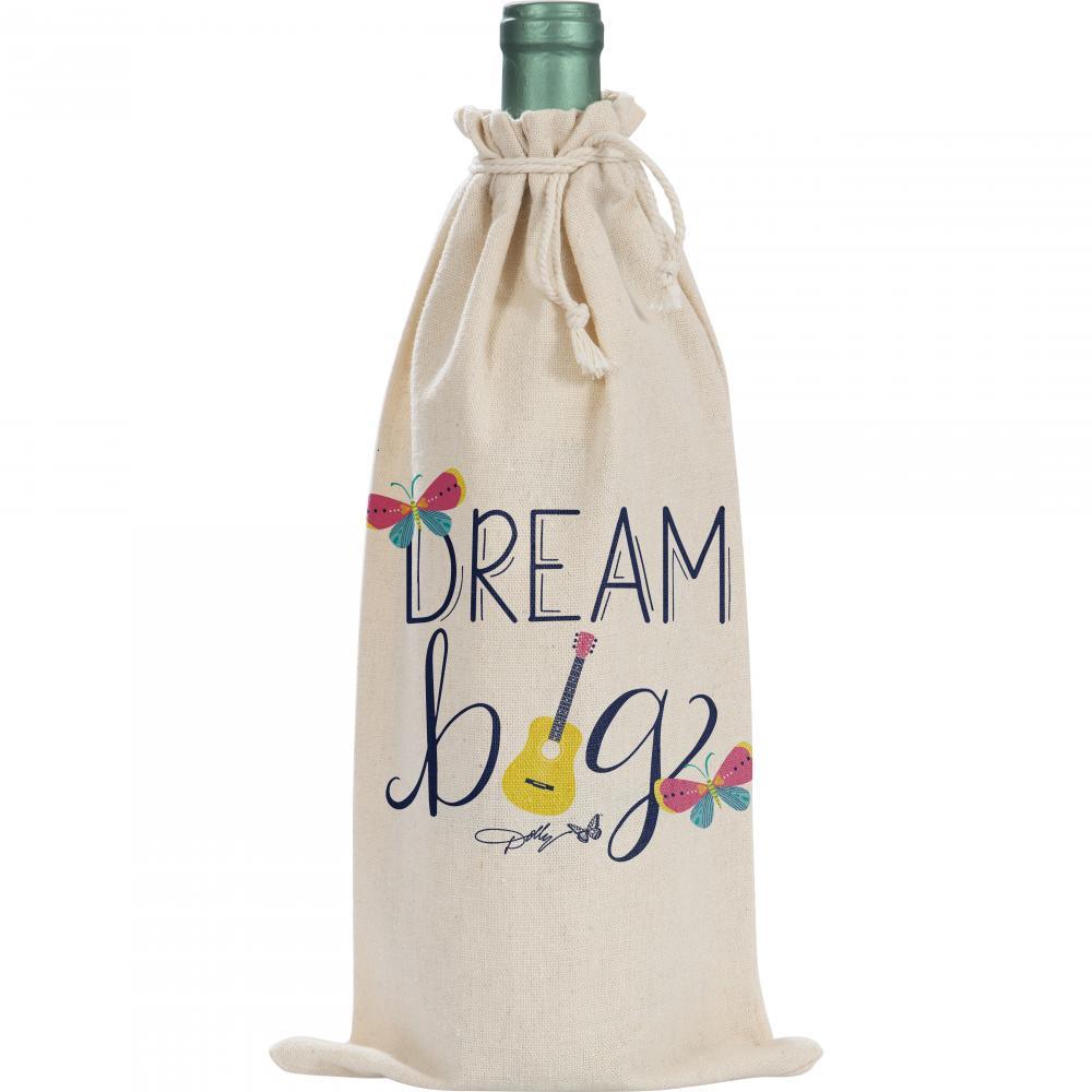 Dolly Parton Canvas "Dream Big" Canvas Wine Gift Bag (1/Pkg) | Amazing Pinatas 