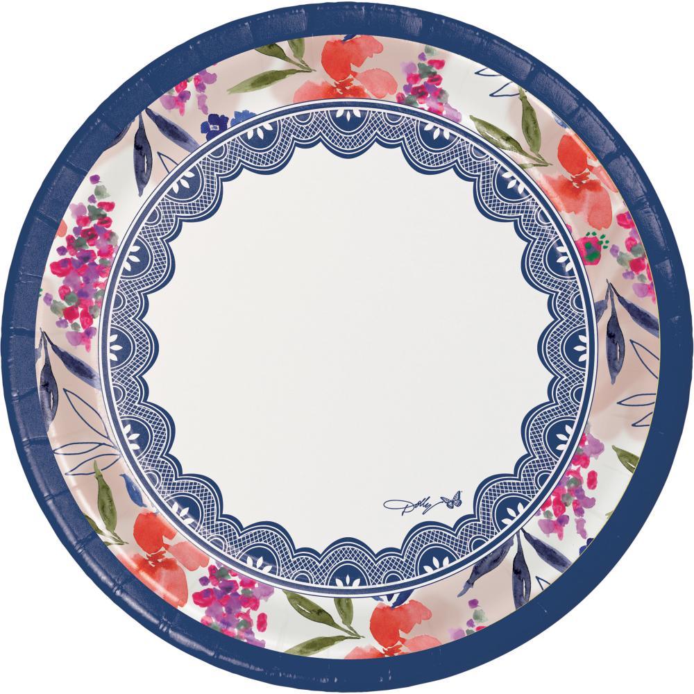 Dolly Parton Celebrate Floral Paper Banquet Plates (8/Pkg) | Amazing Pinatas 