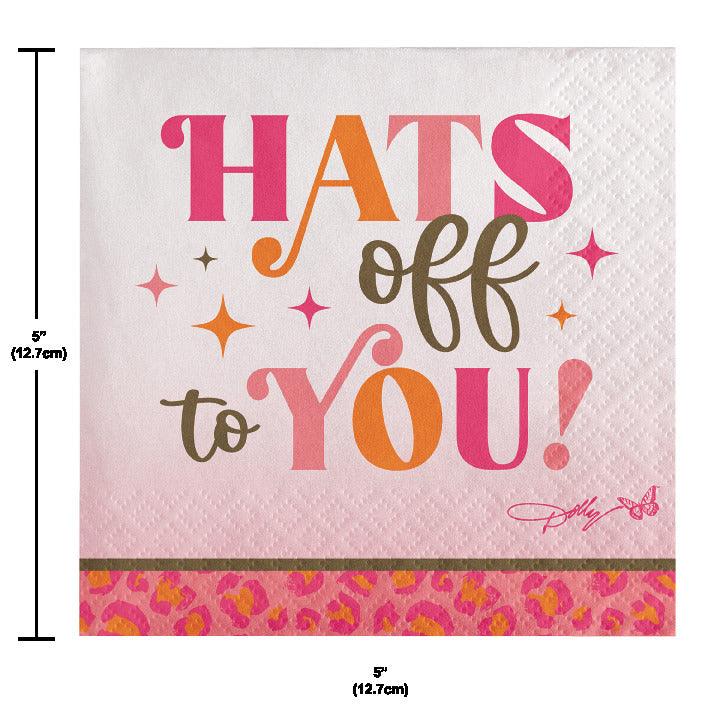 
                  
                    Dolly Parton I Beg Your Parton "Hats Off to You" Beverage Napkins (16 per Pkg) | Amazing Pinatas 
                  
                