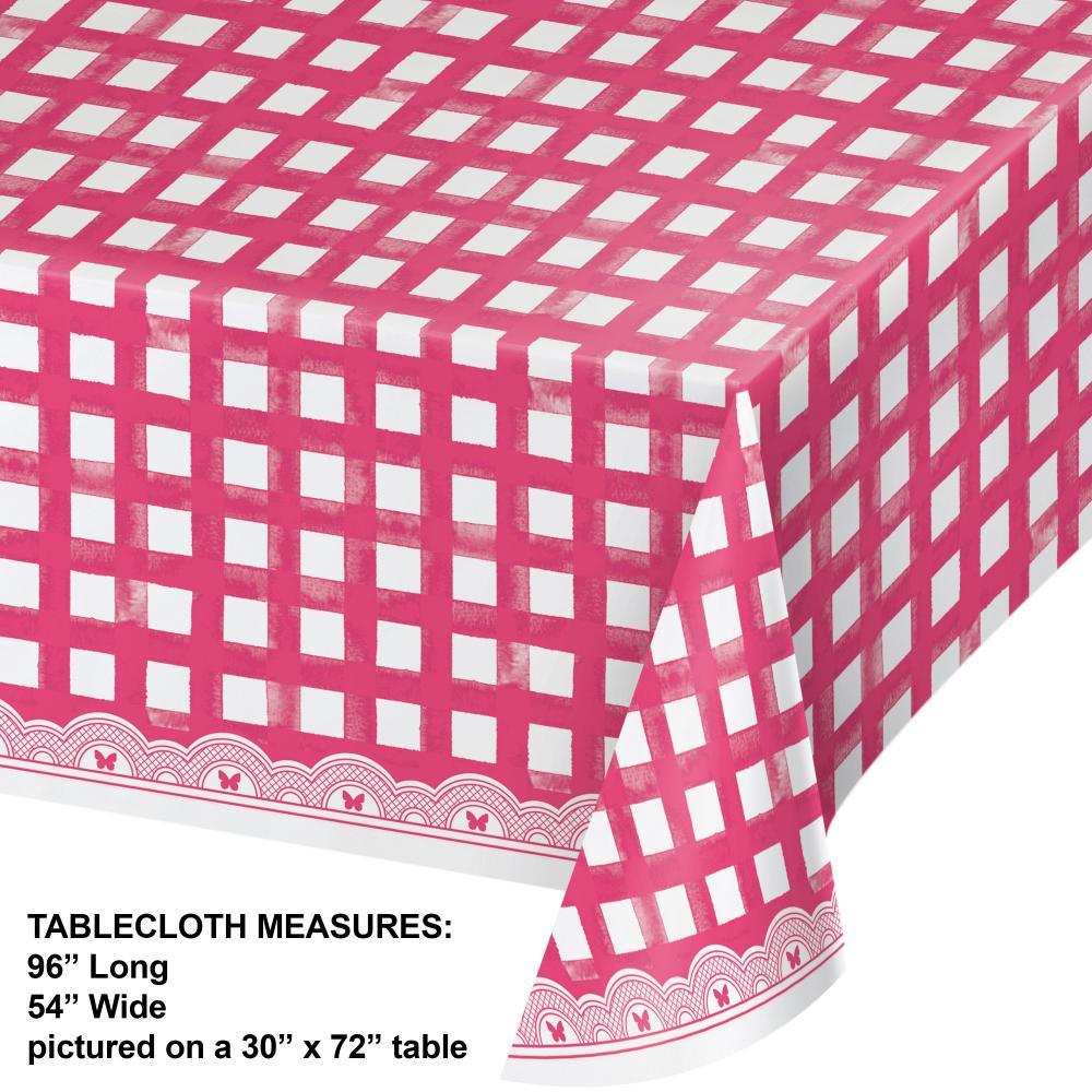 
                  
                    Dolly Parton Pink Gingham Paper Table Cover (1/Pkg) | Amazing Pinatas 
                  
                