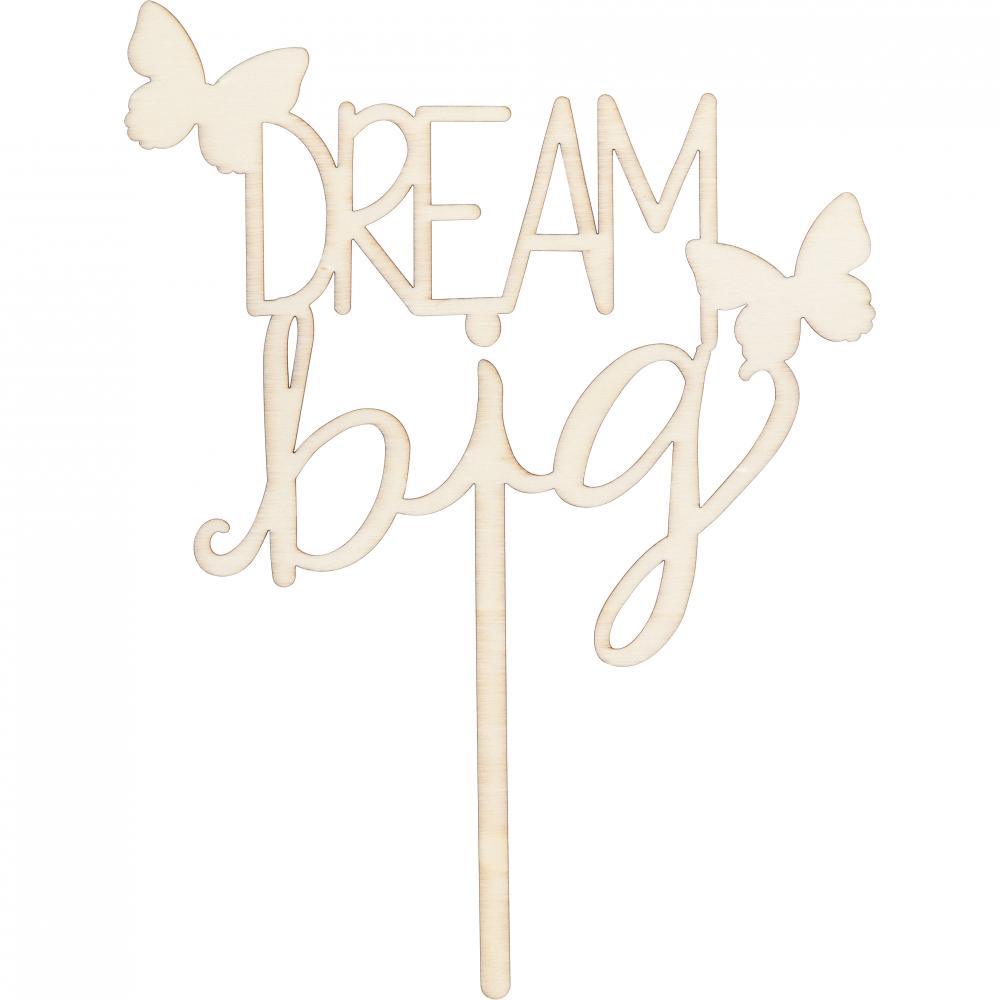 Dolly Parton Wooden "Dream Big" Cake Topper (1/Pkg) | Amazing Pinatas 