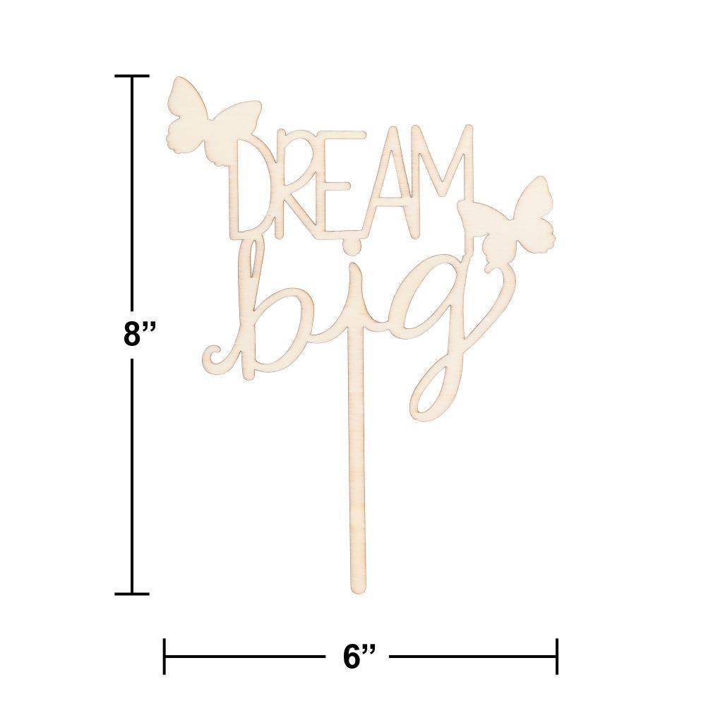 Dolly Parton Wooden "Dream Big" Cake Topper (1/Pkg) | Amazing Pinatas 