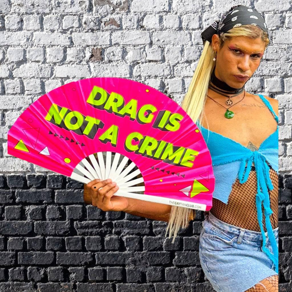 
                  
                    Drag Is Not A Crime Fan (UV) | Amazing Pinatas 
                  
                