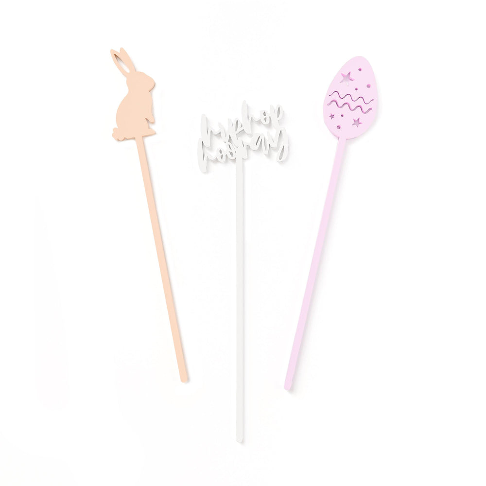 Easter Party Drink Stirrers, Pack of 12 | Amazing Pinatas 