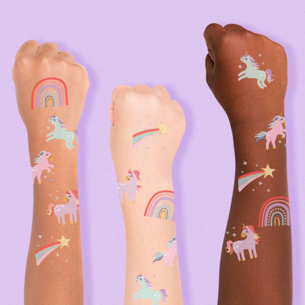 Enchanting Unicorn Variety Set Temporary Tattoos | 50 ct | Amazing Pinatas 