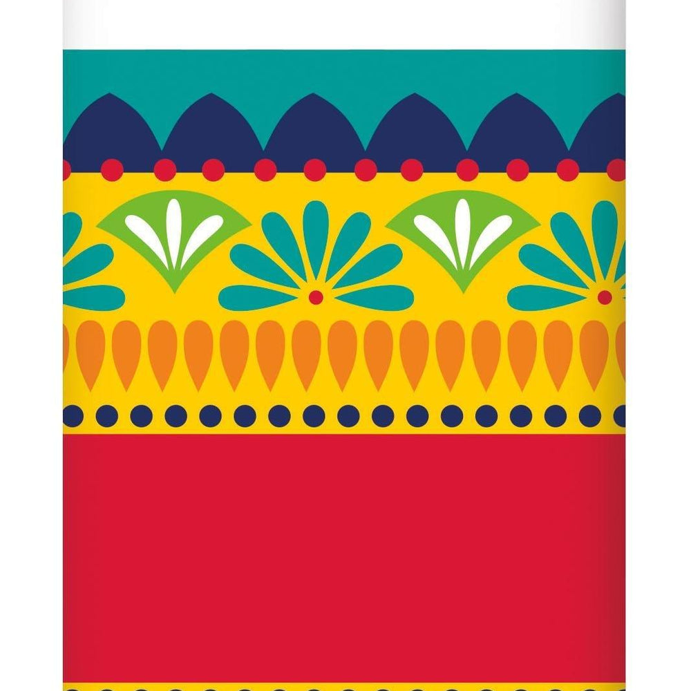 Fiesta Pottery Paper Tablecover Border Print, 54" x 102" (1/Pkg) | Amazing Pinatas 