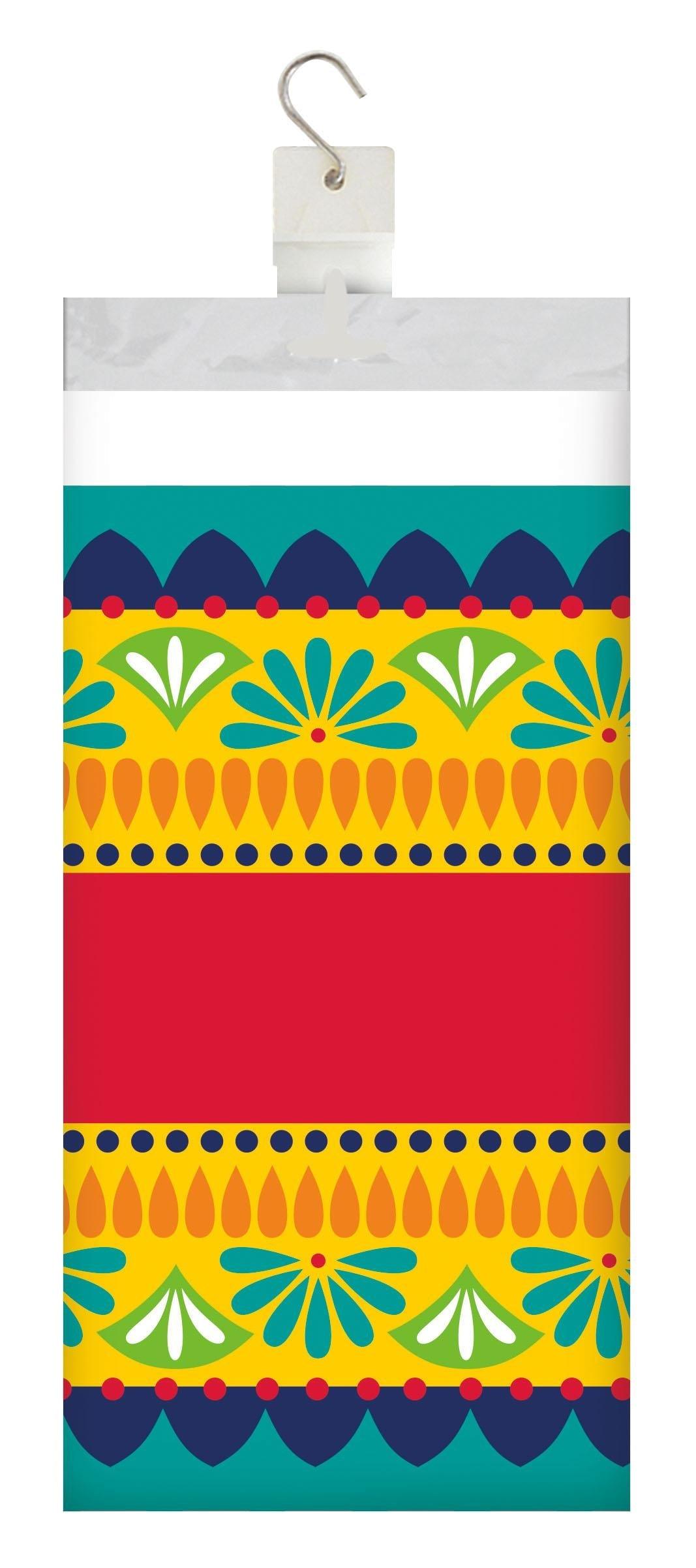 Fiesta Pottery Paper Tablecover Border Print, 54" x 102" (1/Pkg) | Amazing Pinatas 