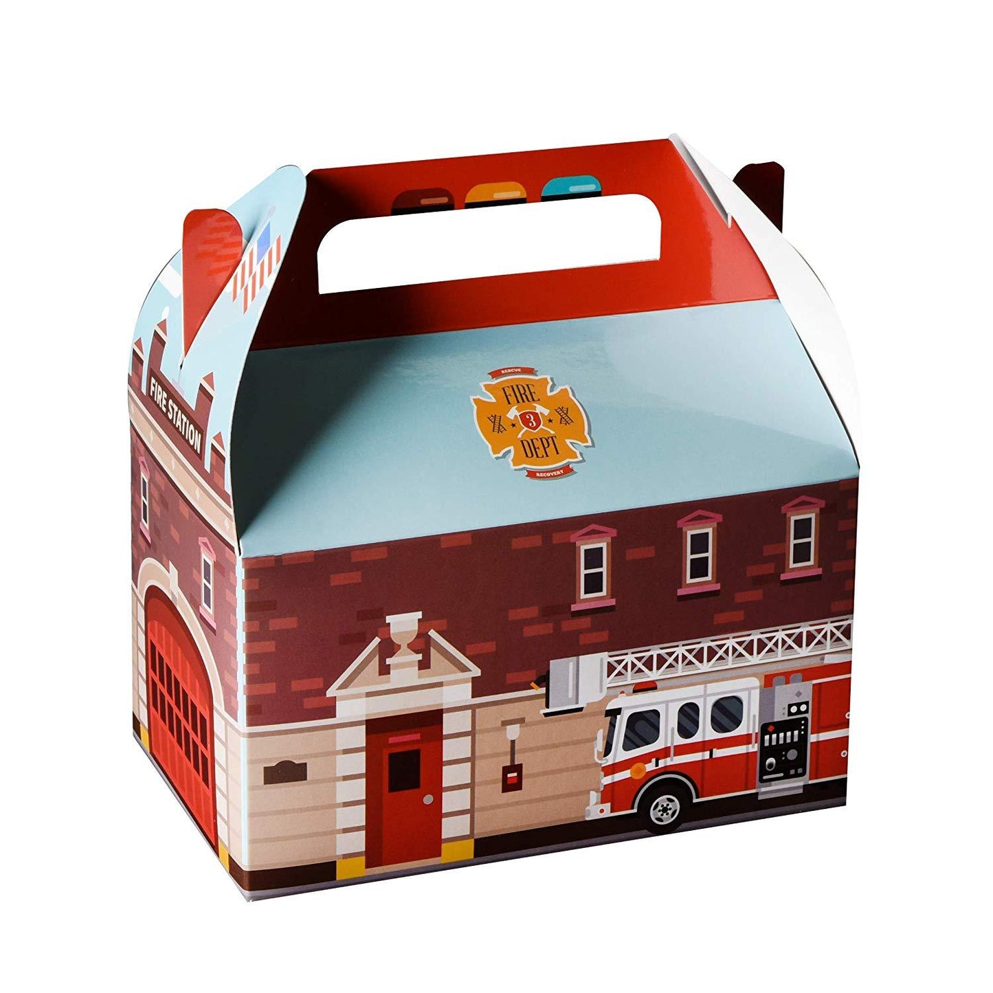 Fire Paper Treat Boxes 20 Pack 6.25" X 3.75" X 3.5" | Amazing Pinatas 