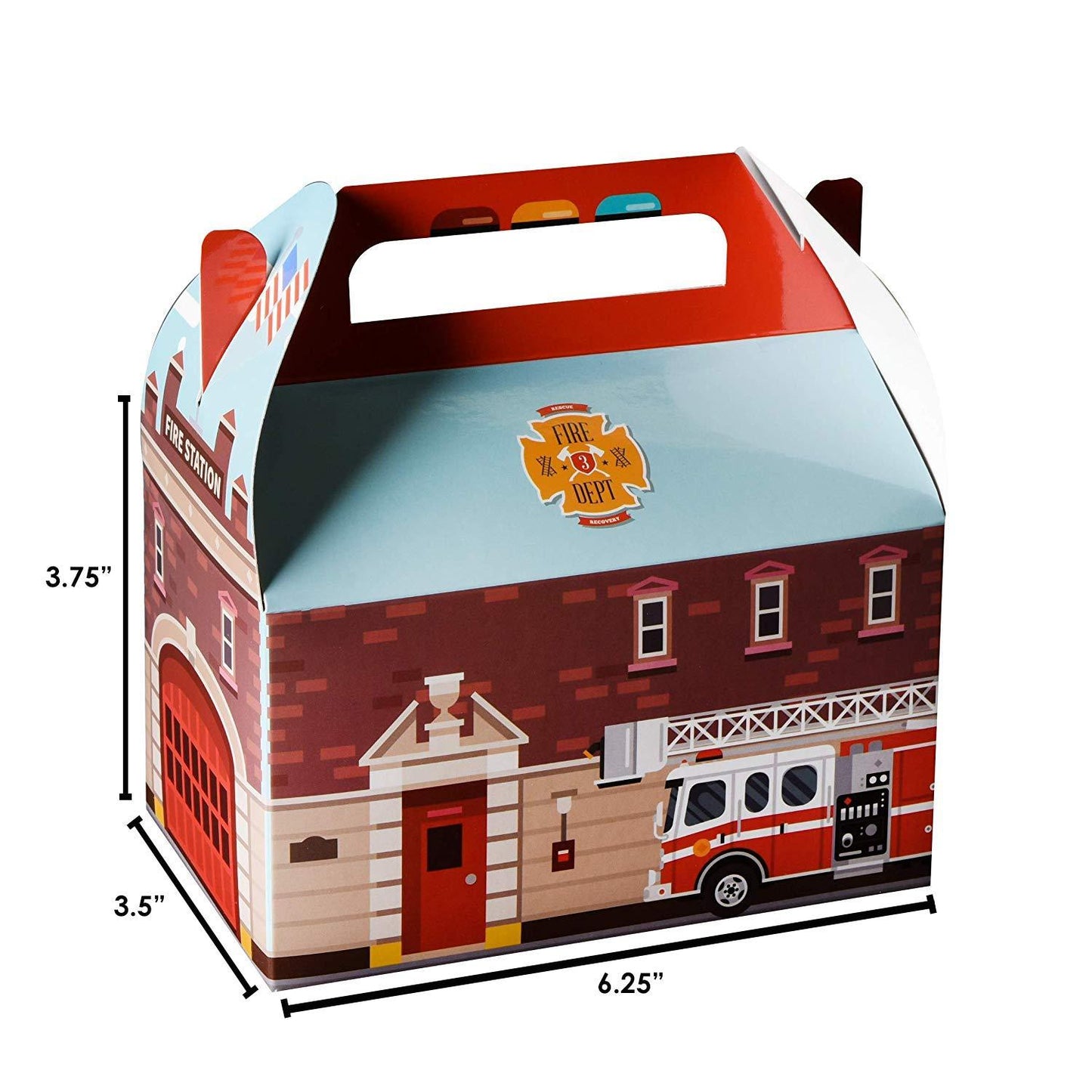 Fire Paper Treat Boxes 20 Pack 6.25" X 3.75" X 3.5" | Amazing Pinatas 