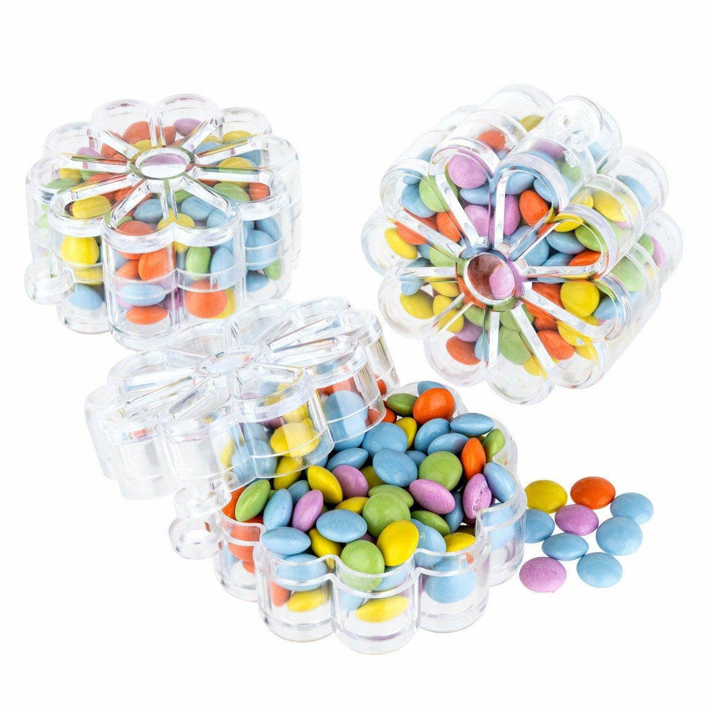 
                  
                    Flower Shaped Acrylic Candy Boxes 24 Pack 2.16"X2.16"X1.18" | Amazing Pinatas 
                  
                