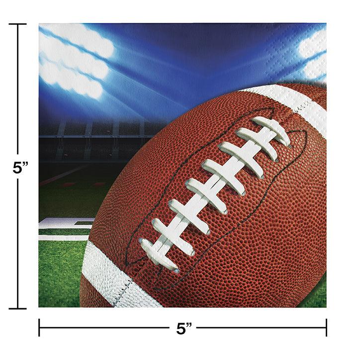 Football Party Beverage Napkins, 16 ct | Amazing Pinatas 