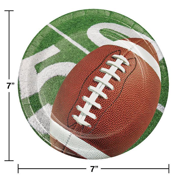 Football Party Dessert Plates, 8 ct | Amazing Pinatas 