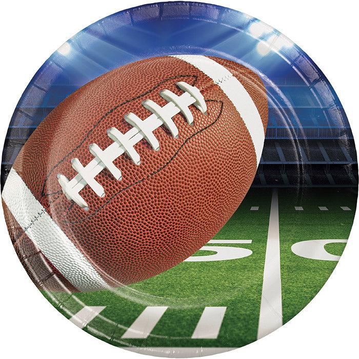 Football Party Paper Plates, 8 ct | Amazing Pinatas 