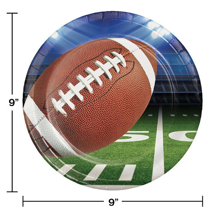 Football Party Paper Plates, 8 ct | Amazing Pinatas 