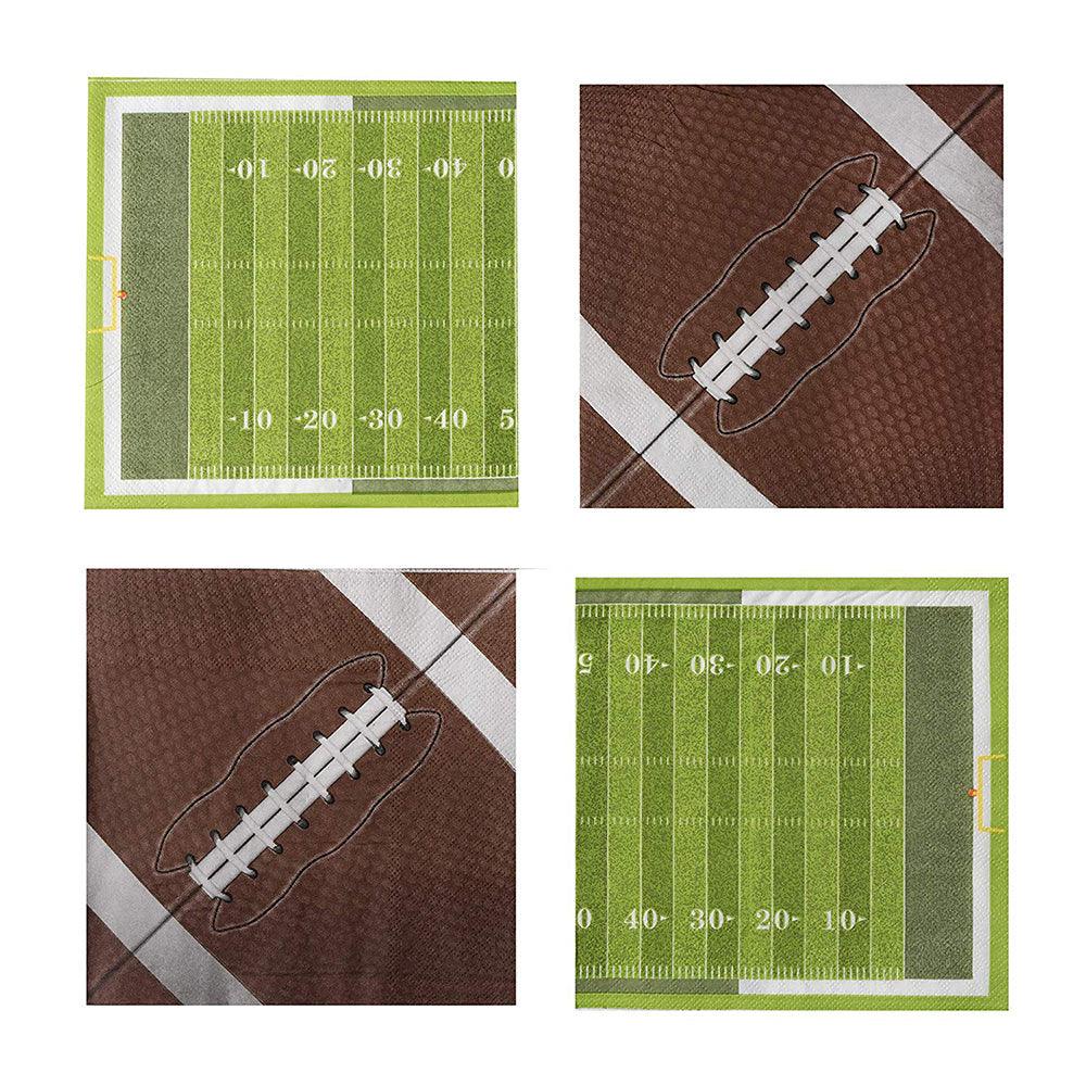 Football Theme Napkins Tableware 160 Pack | Amazing Pinatas 