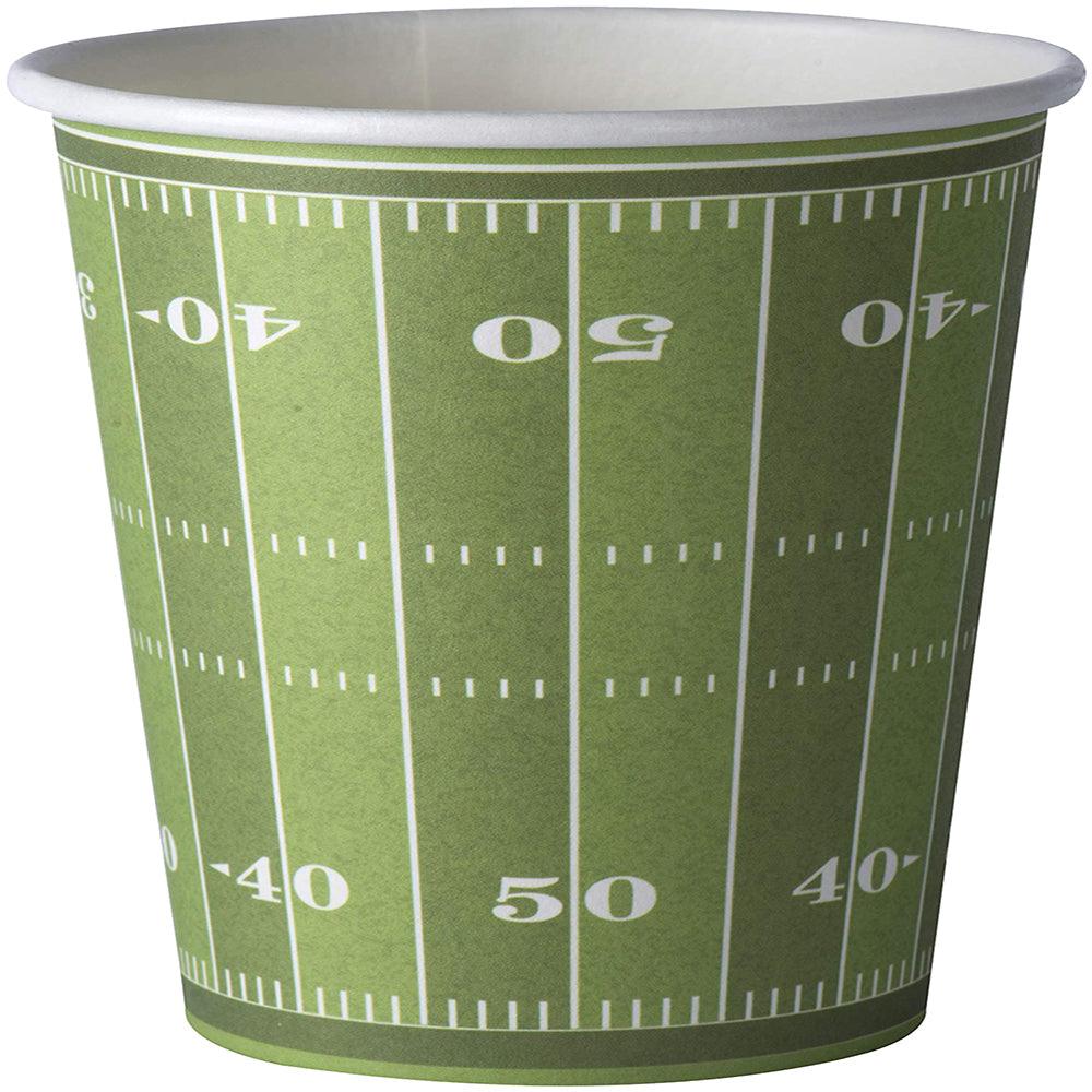 Football Themed Disposable Paper Cups 100 Pack 9 Oz | Amazing Pinatas 