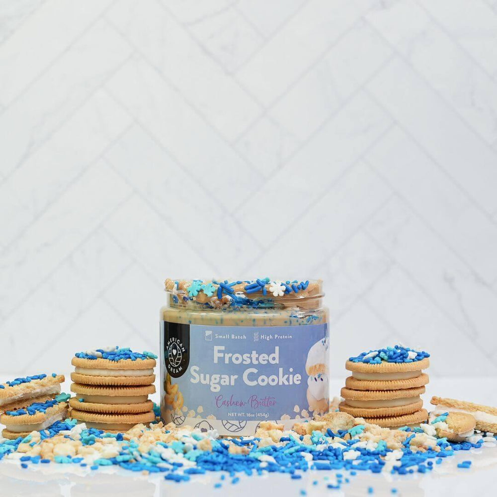 
                  
                    Frosted Sugar Cookie Cashew Butter | Amazing Pinatas 
                  
                