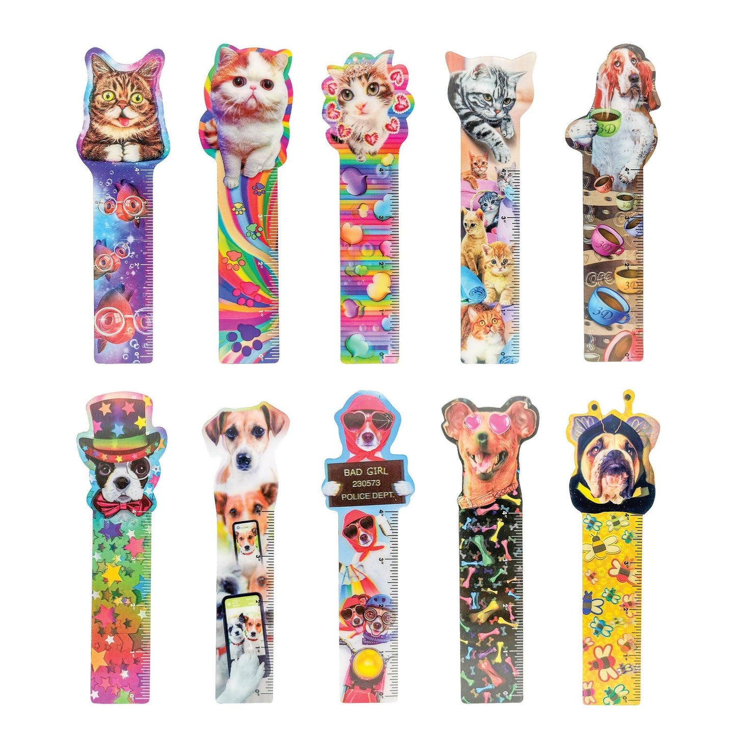 Furry Friends Lenticular Bookmarks | Amazing Pinatas 