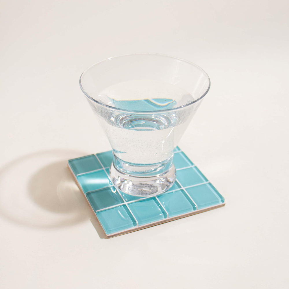 GLASS TILE COASTER - Breakfast at Tiffany's | Amazing Pinatas 