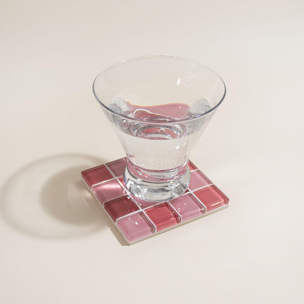 GLASS TILE COASTER - Cotton Candy | Amazing Pinatas 