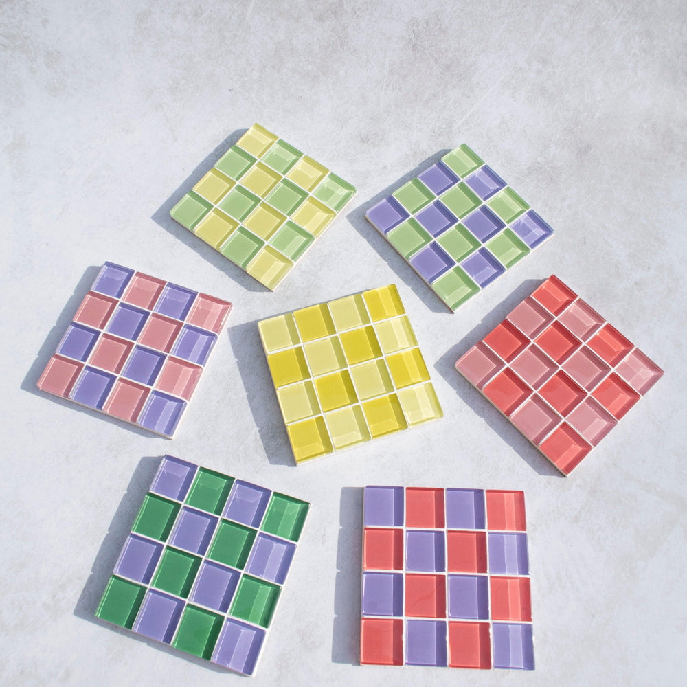 
                  
                    GLASS TILE COASTER - Cotton Candy | Amazing Pinatas 
                  
                