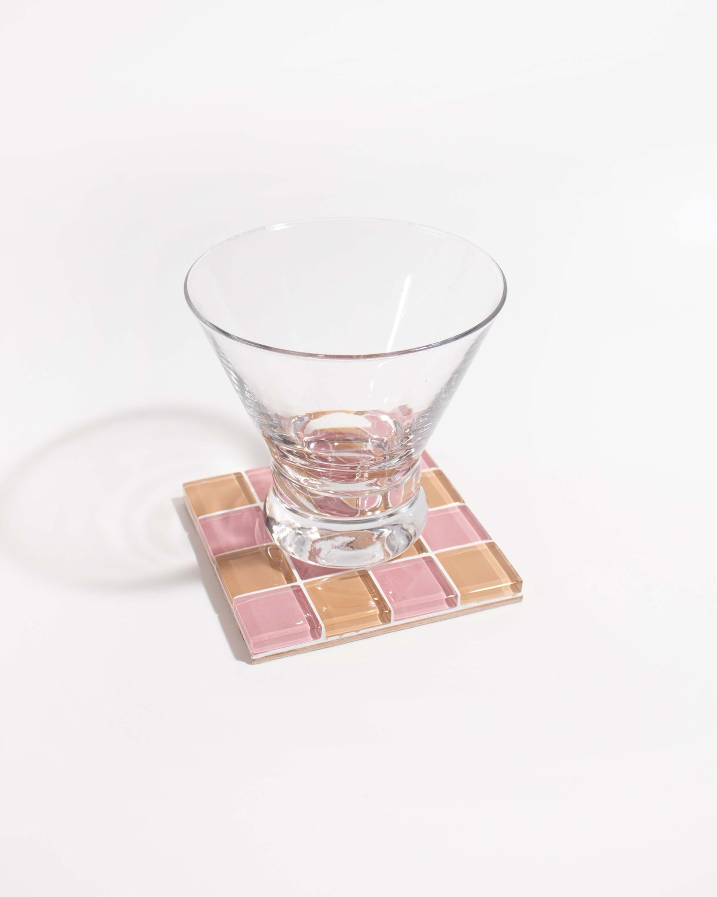 GLASS TILE COASTER - Earthy Pink | Amazing Pinatas 