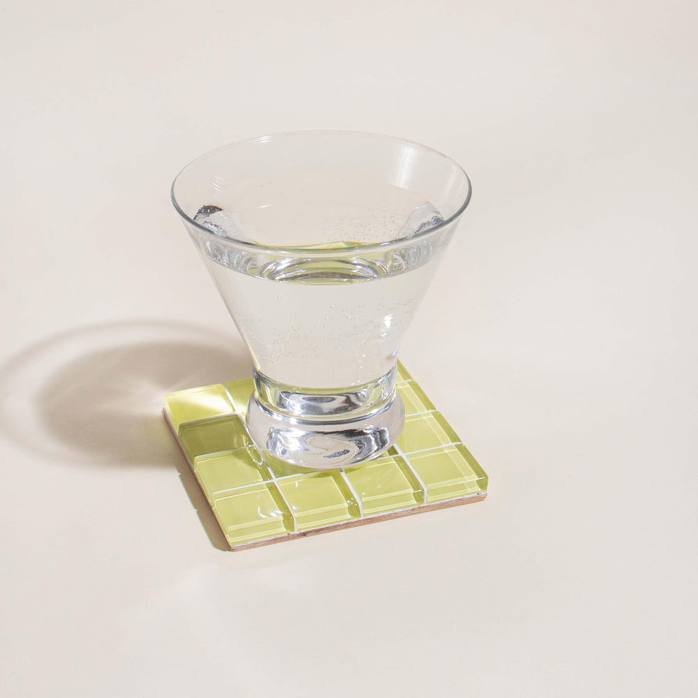 GLASS TILE COASTER - It's Lemon | Amazing Pinatas 