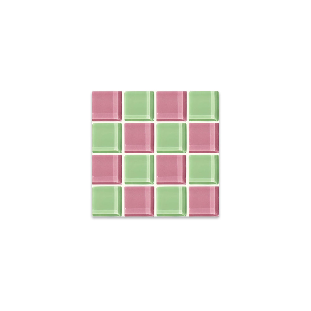 GLASS TILE COASTER - Pink Guava | Amazing Pinatas 