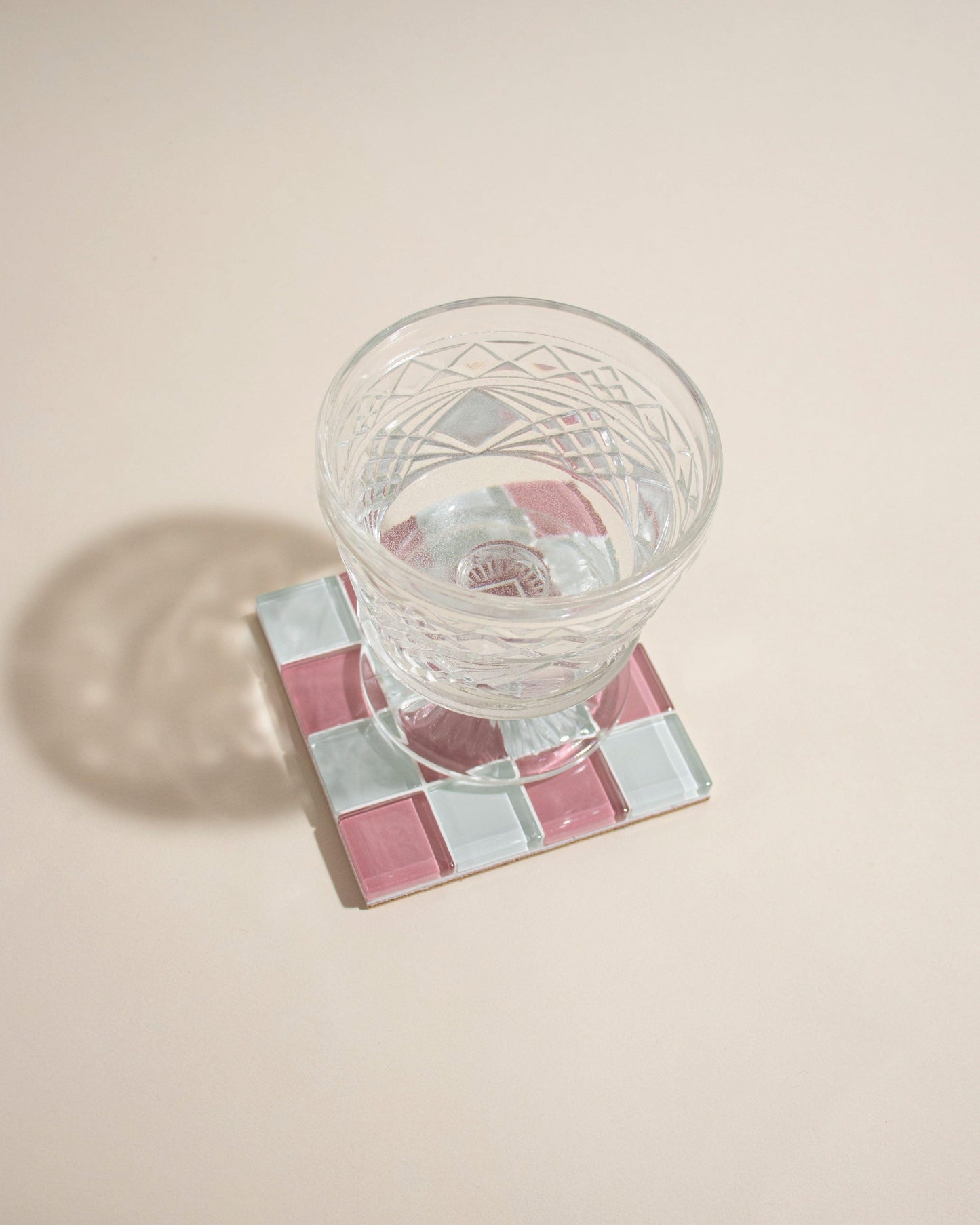 GLASS TILE COASTER - Pink Himalayan Milk Chocolate | Amazing Pinatas 