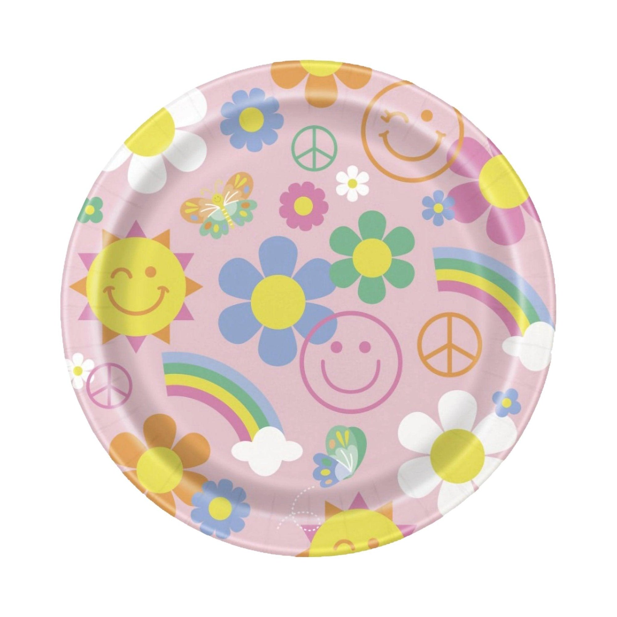 Groovy Birthday Party Dinner Plates, Pack of 8 | Amazing Pinatas