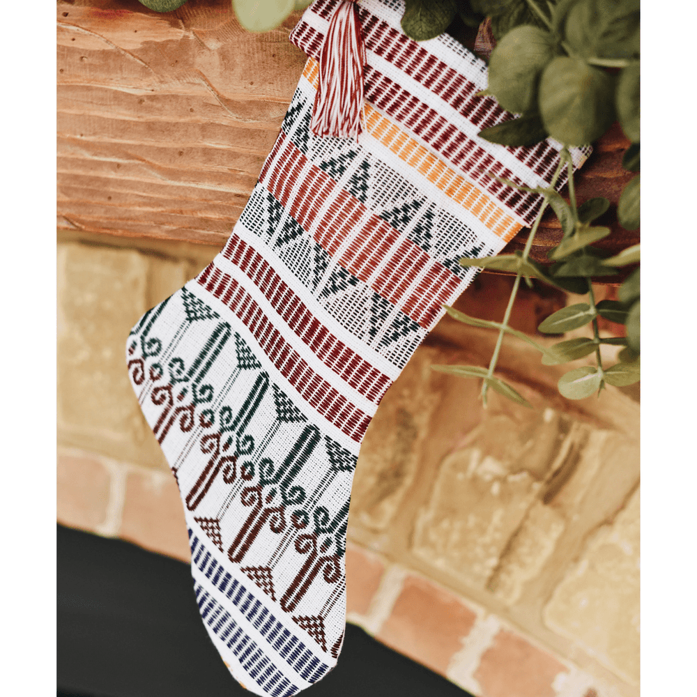 
                  
                    Guatemalan Brocade Christmas Stocking | Amazing Pinatas 
                  
                