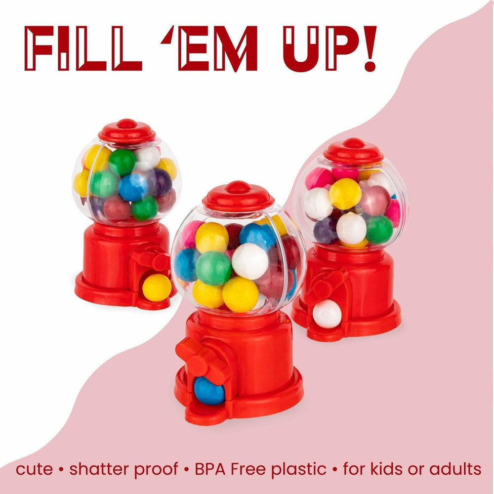 
                  
                    Gumball Machine Shaped Acrylic Candy Boxes 16 Pack 2.36"X3.75" | Amazing Pinatas 
                  
                