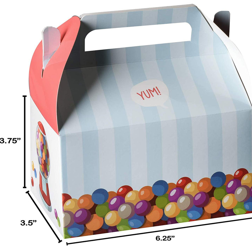 Gumball Paper Treat Boxes 20 Pack 6.25" X 3.75" X 3.5" | Amazing Pinatas 