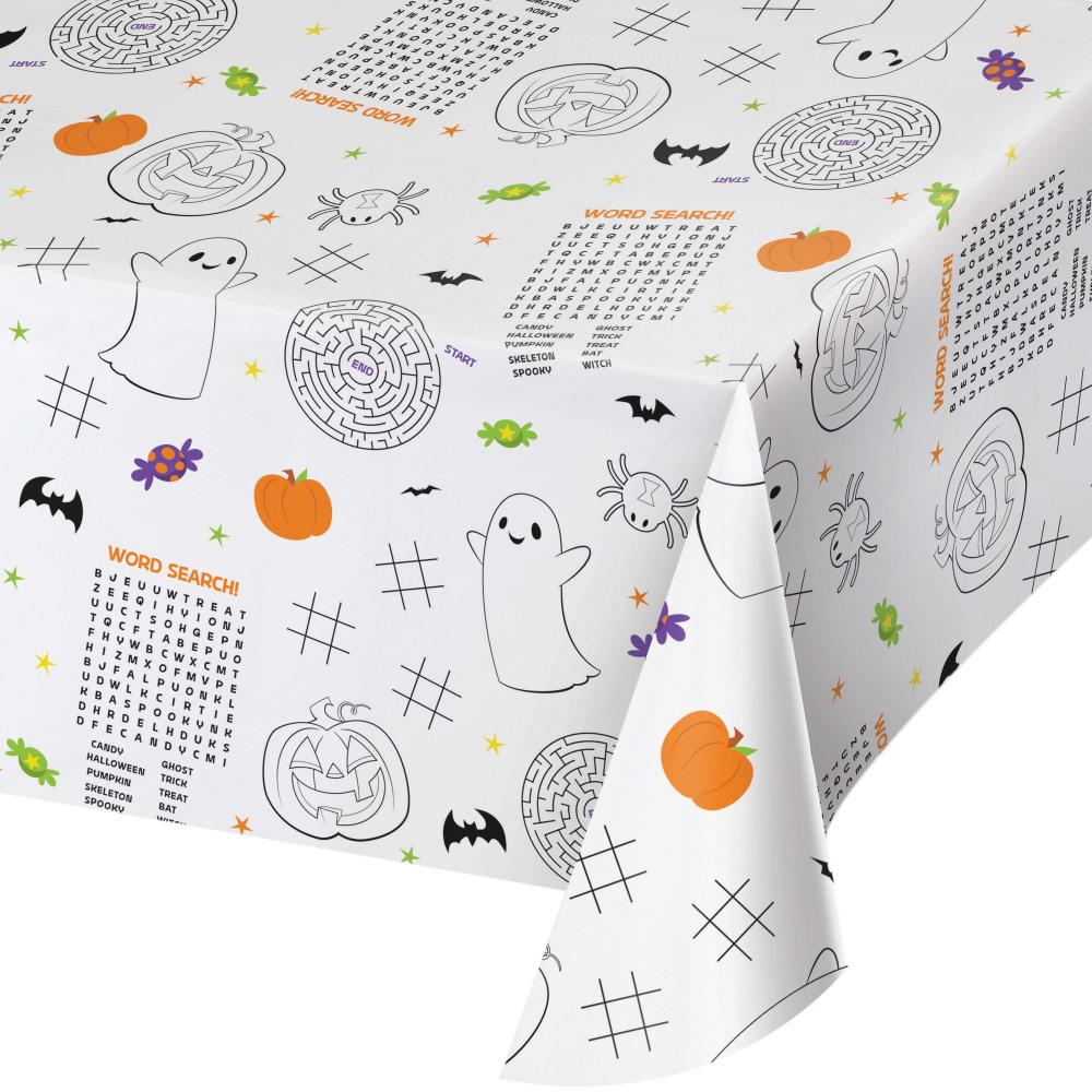 Halloween Activity Paper Tablecover (1 per Pkg) | Amazing Pinatas 