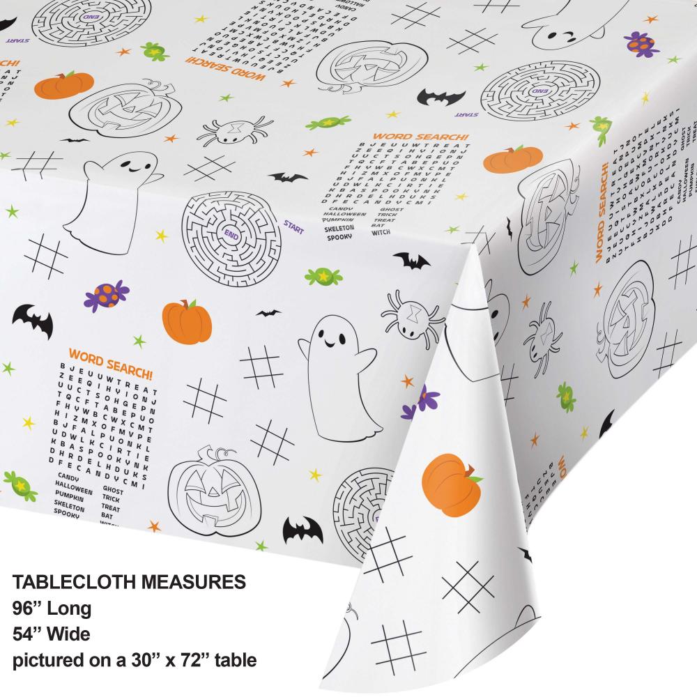 Halloween Activity Paper Tablecover (1 per Pkg) | Amazing Pinatas 